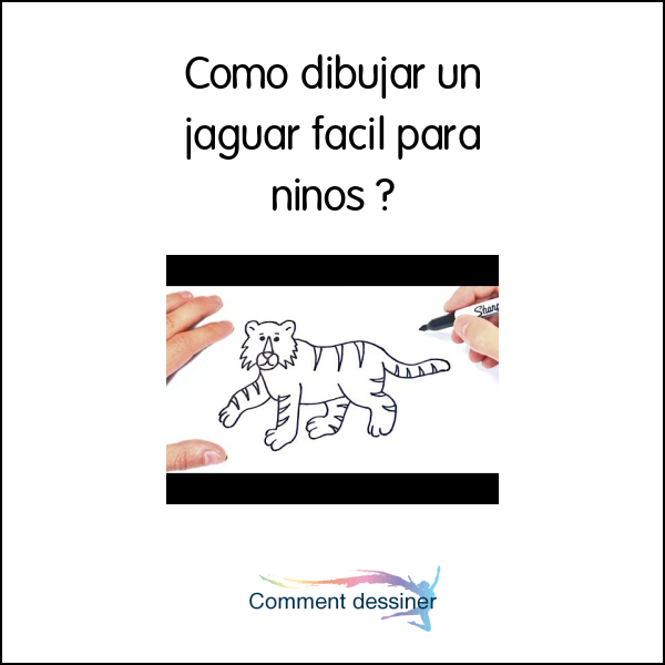 Como dibujar un jaguar facil para niños